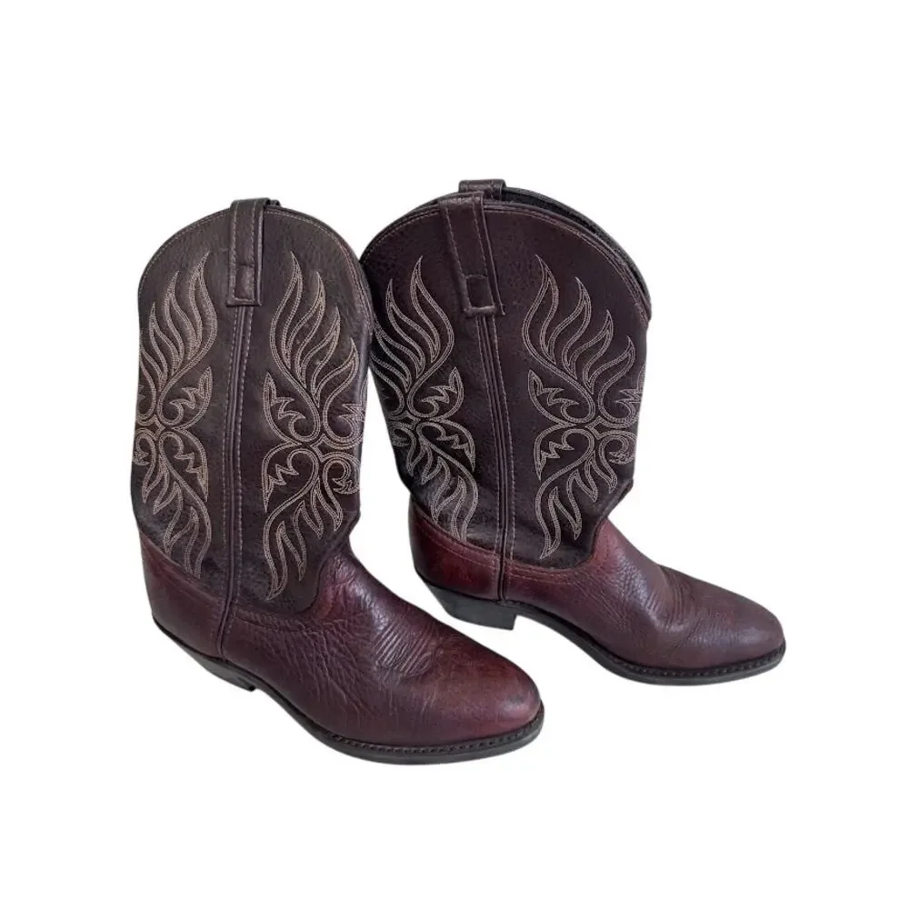 Laredo 5752 Women's Size 8 M Brown Leather Western Cowboy Cowboy Boots